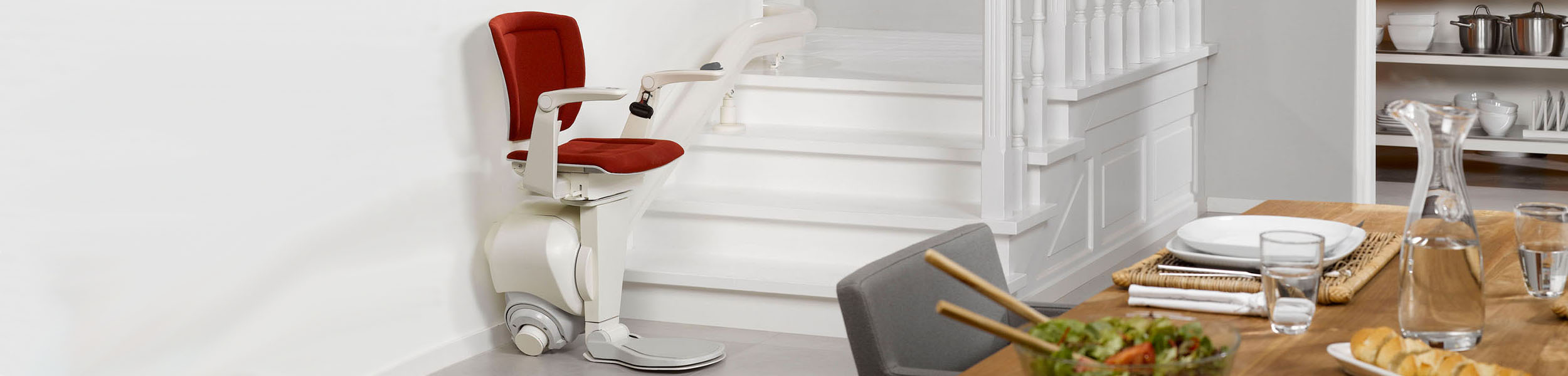 new and used straight and curved stairlifts to buy or rent from Central Mobility